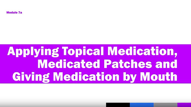 Medication Administration Training (MAT), Video 7a